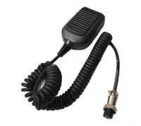 SMZhomeone HM-36 - Micrófono de altavoz de 8 pines para radios móviles ICOM IC-718, IC-765, IC-761, IC-7200 e IC-7600, incluye botón PTT resistente y accesorio de clip de metal
