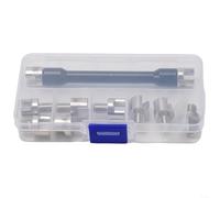 SMZhomeone Juego de 11 llaves para radios de motocicleta con 10 puntas intercambiables de 5,0 a 6,8 mm, construcción de acero y caja de almacenamiento para reparación de llantas en motos de cross