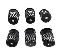 SMZhomeone Juego de 6 bolsillos para mesa de billar, 4 redes de PVC resistentes en las esquinas y 2 laterales, piezas de repuesto negras de 16 x 12 cm para renovar la sala de juegos en casa (bolsa