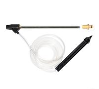 SMZhomeone Kit de chorro de arena y húmedo para lavadora a presión, adaptador de latón, boquilla PA manguera de tubo de succión de acero de 28 m, se adapta a NILFISK para GERNI, para limpieza al aire