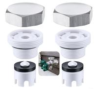 SMZhomeone Kit de limpieza de acuario 7 en 1 para raspador, red de peces, rastrillo de grava, esponja y pinzas para plantas, herramientas de mango ABS para mantenimiento de peceras y cuidado de la