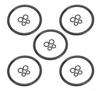 SMZhomeone Kit de sellado de junta tórica de silicona y goma de 5 piezas para barriles Cornelius Homebrew, incluye tapa, juntas de poste y tubo de inmersión, negro, equipo de preparación a prueba de