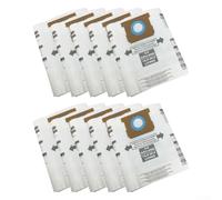 SMZhomeone Paquete de 10 bolsas de polvo para aspiradora Ridgid VF Series 5-8 galones, reemplazo de fibra de filtración eficiente resistente para limpieza de talleres y garaje (10 a 8 unidades, color