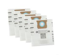 SMZhomeone Paquete de 10 bolsas de polvo para aspiradora Ridgid VF Series 5-8 galones, reemplazo de fibra de filtración eficiente resistente para limpieza de talleres y garaje (5 a 8 blancas