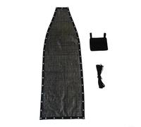 SMZhomeone Paquete de 2 paños de asiento de repuesto para silla columpio colgante de textilene de 64 x 197 x 23 cm, negro y gris, adecuado para patio y jardín (1 pieza con bolsillos)