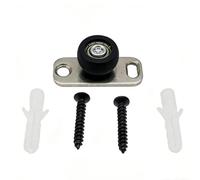 SMZhomeone Paquete de 2 topes de guía de piso para puerta corrediza de vidrio de acero inoxidable con parachoques de seguridad integrado para uso en casa y oficina, color plateado, 40 mm