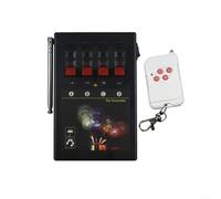 SMZhomeone Paquete de 6 cajas receptoras de control remoto inalámbrico, alcance de 500 m, ABS resistente a los golpes con luz indicadora verde para boda, fiesta, espectáculo, evento, color negro (1)