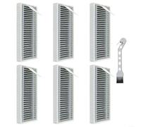 SMZhomeone Paquete de 6 filtros para ECOVACS para DEEBOT X12 OmniCyclone Pro T90, piezas de repuesto de papel resistente para hogares de mascotas con niños, color blanco