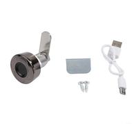 SMZhomeone Para cerradura inteligente de huellas dactilares de cajón con escaneo biométrico de 360°, cuerpo de aleación de zinc y batería recargable USB para armarios, armarios y seguridad del hogar