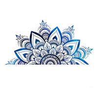 SMZhomeone Pegatinas de pared de vinilo de mandala de loto, flor de loto, decoración zen, 2B2T5KL42MY7H95M9S97