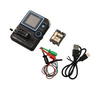 SMZhomeone Probador de transistores Lcr-P1 con pantalla de 1.45 pulgadas, medidor de resistencia de capacitancia de triodo de diodo, medidor para decodificación Npn Pnp Mosfet Ir, herramienta portátil