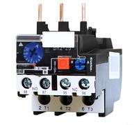 SMZhomeone Relé de sobrecarga térmica 063A-10A dispositivo de protección de motor ajustable de 3 polos con botón de prueba y reinicio manual para instalaciones de fábrica (4-6 A)