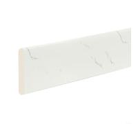 SMZhomeone Rodapié decorativo Línea de cintura 2 m x 8 cm x 5 mm espuma de algodón adhesivo línea de zócalo decorativo protección de pared(blanco)