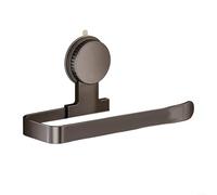 SMZhomeone Soporte de pañuelos con ventosa de cocina, estante de pared sin taladro para toallas de papel, barra en forma de L, acero al carbono, gris, 265 cm, organización de cocina (gris)