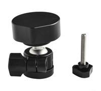 SMZhomeone Soporte de techo de ángulo ajustable con adaptador de cabeza para Starlink para MINI, aleación de aluminio, negro y plateado, rotación de 360° para RV, caravana, autobús, viajes al aire