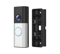 SMZhomeone Soporte de timbre de video ajustable para timbre con cable Pro ángulo personalizable ABS resistente a la intemperie kit de cuña de perfil bajo soporte de cámara de puerta