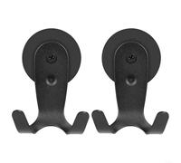 SMZhomeone Soporte portafiltro de café 2 para paquete de portafiltros de café, estante de herramientas de hierro espresso para almacenamiento de manipulación y asa, organizador de montaje en pared