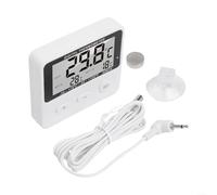 SMZhomeone Termómetro digital para nevera, termómetro digital con sensor externo para refrigerador, congelador, laboratorio, almacenamiento de alimentos, medidor de temperatura preciso, plástico