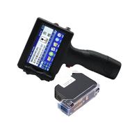 SN-XBDP Impresora de inyección de Tinta portátil con Cartucho de Tinta de Secado rápido, Altura de impresión de 2-25,4 mm, Impresora de Mano para Etiquetas/Fecha/Hora/código de Barras,Green