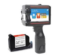 SN-XBDP Impresora de inyección de Tinta portátil con Pantalla táctil de 4,3 Pulgadas, Compatible con 24 Idiomas, máquina de codificación de inyección de Tinta de Secado rápido para Etiquetas,White
