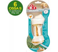 Snack 6M de huesos en cuero de vaca rellenos de carne de pollo y sales minerales