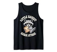 Snack Attack de Little Bandit, Divertido Ataque de bocadillos con mapaches Camiseta sin Mangas