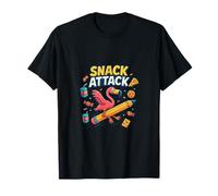 Snack Attack Funny Food Flamingo Niños Niños Volver 2 Escuela Camiseta