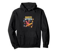 Snack Attack Funny Food Flamingo Niños Niños Volver 2 Escuela Sudadera con Capucha