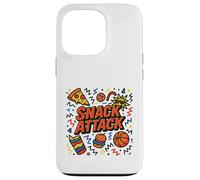 Snack Attack Funny Food Pizza Niños Niños Juice Box School Carcasa para iPhone 13 Pro