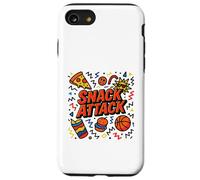 Snack Attack Funny Food Pizza Niños Niños Juice Box School Carcasa para iPhone SE (2020) / 7/8