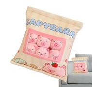 Snack Bag Pillows, Capybara Throw Pillow, Capybara Plush Pillows, Stuffed Animal Throw Pillow, Removable Capybara Cushion, | Cute Animal Plush Doll Pillow for Kids Boys and Girls