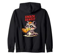 SNACK BANDIT Lindo mapache Pizza 90s Estilo de dibujos animados Sudadera con Capucha