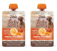 Snack cremosos para Perros Zoë Licky Snack, Calabaza con Pavo (Paquete de 2)