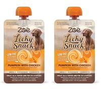 Snack cremosos para Perros Zoë Licky Snack, Calabaza con Pollo (Paquete de 2)