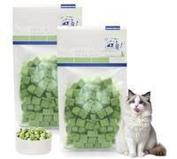 Snack de hierba para gatos, 200 g, liofilizado para el cuidado dental y eliminación de bolas de pelo