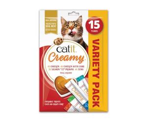 Snack húmedo para Gatos Catit Creamy Multi Pack 15x10gr