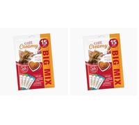 Snack húmedo para Gatos Catit Creamy Multi Pack 15x10gr (Paquete de 2)