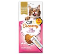 Snack líquido de atún y cangrejo para gato - Catit Creamy - Cantidad: 4 x 10 g