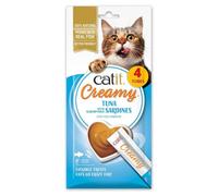 Snack líquido de atún y sardina para gato - Catit Creamy - Cantidad: 4 x 10 g