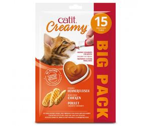 Snack líquido de pollo para gatos - Catit Creamy - Cantidad: 15 x 10 g