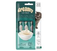 Snack líquido de salmón y vaca cremoso para gato - M-Pets - Cantidad: 4 x 15 g