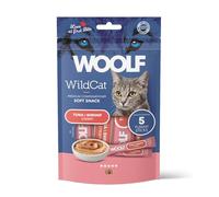 Snack Líquido para Gatos Sin Cereales con Gambas Naturales - Textura Cremosa, Topping Hidratante Gato - Premio Saludable Ideal para Gatos Senior Y Delicados - Woolf