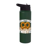 Snack Oktoberfest Baking Pretzel Salty And Twisted Pretzels Stainless Steel Insulated Water Bottle