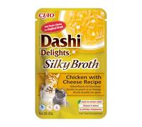 Churu Dashi Delights Silky Broth Receta Pollo y Queso Caldo para Gatos 40 gr