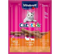 Vitakraft Cat Stick Mini Kabanosy Pavo con Cordero 3x18g