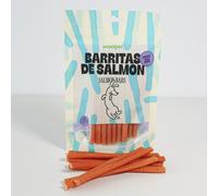 SNACK PARA PERRO EN BARRITAS SEMIHÚMEDAS DE SALMÓN 12 paq x (100gr) WUAPU
