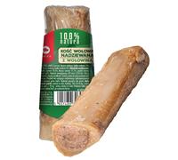 Snack para perros: espaguetis de cerdo macerados con carne de res