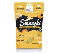 Snack para perros SYTA MICHA Plátano Albaricoque Cordero Calabaza 80 g