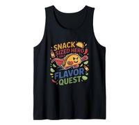 Snack-Sized Hero on a Flavor Quest Cute Taco Camiseta sin Mangas