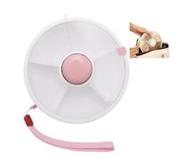 Snack-Spinner für Kinder, Kleinkind-Spinner, Snackbox mit Handschlaufe, 18 cm, 5 Fächer, tragbares Snack-Serviertablett, unterteilter Snackbehälter für Kinder für Picknick, Reisen, Süßigkeiten